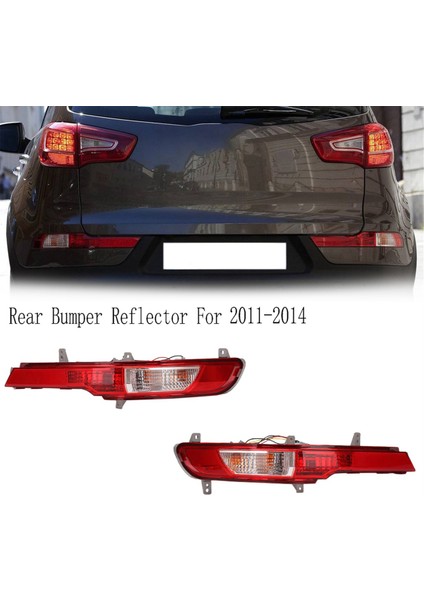Arka Tampon Reflektörü Sis Lider Park Uyarısı Kia Sportage 2011-2014 Için LED Arka Lambalar Sol (Yurt Dışından) fırsatları