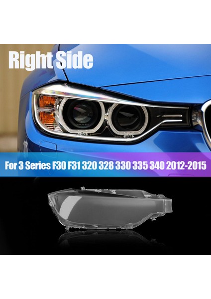 Sağ Taraftaki Araba Far Lens Kapağı Kafa Hafif Lamba Gölge Kapağı For-Bmw 3 Serisi F30 F31 2012-2015 320 328 330 340 (Yurt Dışından) modelleri
