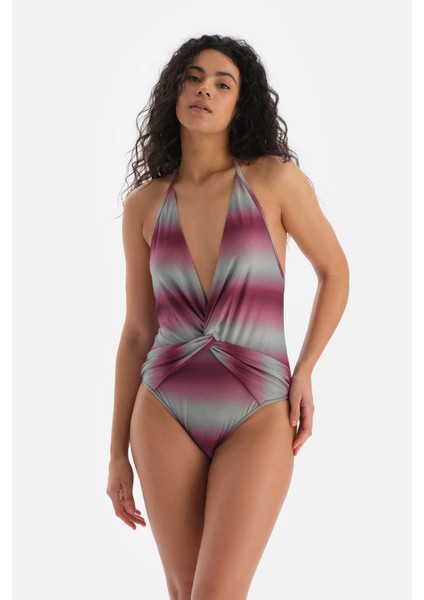 Bordo - Yeşil Derin V Mayo indirimleri