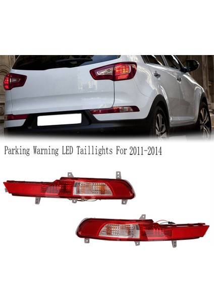 Arka Tampon Reflektör Sis Lig Park Uyarısı Kia Sportage Için LED Arka Lambalar 2011-2014 Sağ (Yurt Dışından)