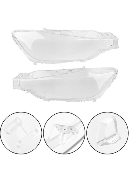Sağ Taraftaki Araba Far Lens Kapağı Kafa Hafif Lamba Gölge Kapağı For-Bmw 3 Serisi F30 F31 2012-2015 320 328 330 340 (Yurt Dışından) indirimleri