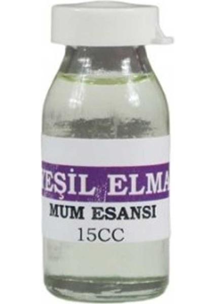 Mum Esansı (Mum Koku Aromaları ) 15 cc Yeşil Elma