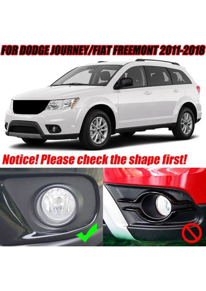 Dodge Journey Fiat Freemont 2011 - 2018 Için Araba Krom Ön Arka Sis Kapak Kapağı (Yurt Dışından) modelleri