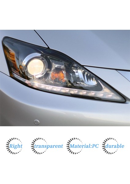 Lexus IS250 IS300 IS300 IS350 2006-2012 Sağ Far Kabuk Lambası Gölgesi Şeffaf Lens Kapak Far Kapağı (Yurt Dışından) indirimleri