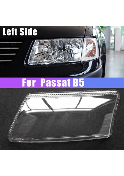 Passat Için Sol Taraf B5 Araba Far Lens Kapağı Kafası Işık Lambası Ön Işık Kabuğu Kapağı (Yurt Dışından) modelleri