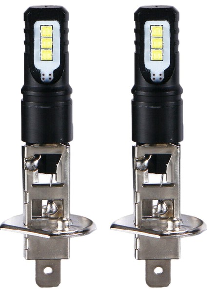 10X H1 6000K Süper Parlak Beyaz 6000LM Drl LED Far Ampul Kiti Yüksek Işın (Yurt Dışından) modelleri