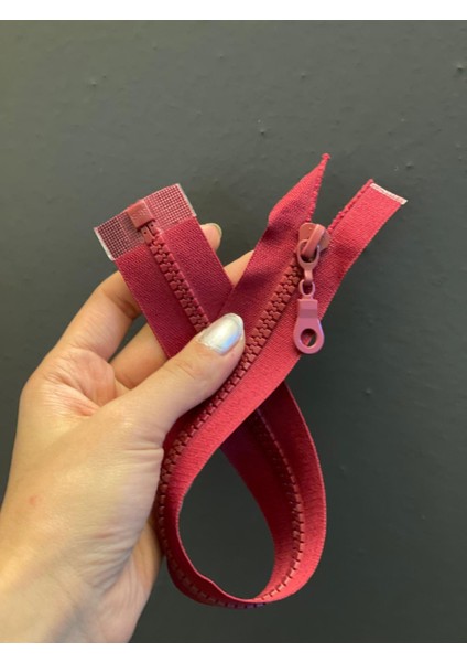 Kırmızı Dişli Fermuar 35X3 cm modelleri