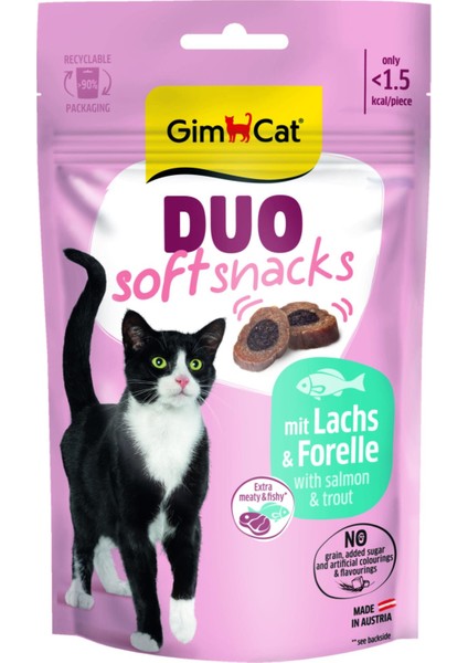 Snacks Soft Ton Balıklı ve Alabalıklı Kedi Ödülü 50gr