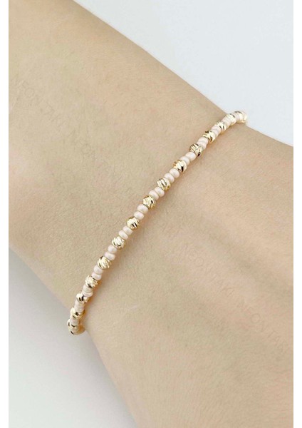 Beyaz ve Sarı Renk Boncuklu Bileklik 507 fırsatları