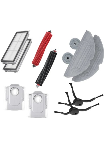 Roborock S8 Maxv Ultra Robot Vakum Süpürücü Ana Yan Fırça Hepa Filtre Mop Toz Çanta Parçaları (Yurt Dışından)