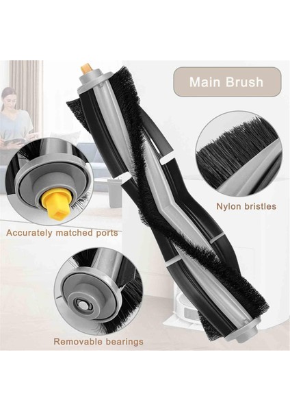 Ecovacs Için Aksesuarlar Deebot X1 Turbo /omni Robot Vakum Temizleyici Parçalar Fırçalar Fırça Hepa Filtre Paspası (Yurt Dışından) fırsatları