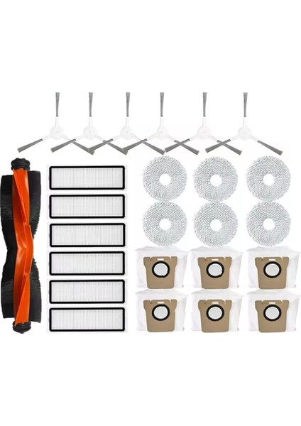 Xiaomi Robot Vakum Için X20 + /X20 Plus Parça Aksesuarları Ana Yan Fırça Hepa Filtre Mop Bez Toz Çanta Değiştirme (Yurt Dışından)