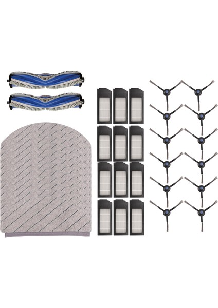 Yeedi C12 Pro Plus C12 Plus Için, C12 Robot Vakum Değiştirme Parçası Ana Roller Yan Fırça Hepa Filtre Mop Pad Aksesuarları (Yurt Dışından)