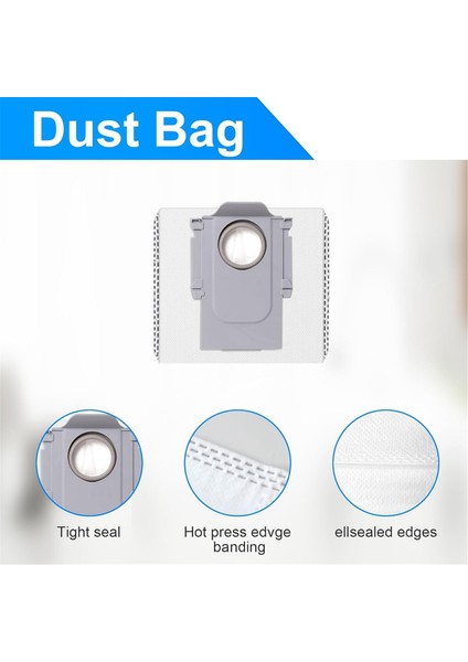 Roborock Q Revo Master Robot Vakum Temizleyici Ana Yan Fırça Hepa Filtre Mop Kumaş Toz Torbaları Yedek Parçalar (Yurt Dışından) fiyatları