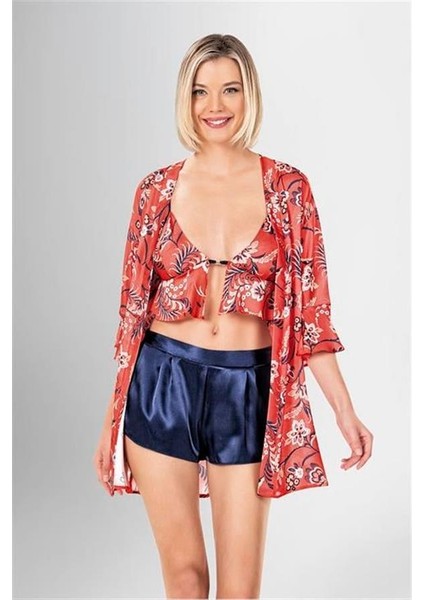 Arias Closet 3'lü Şort Takımı Desenli