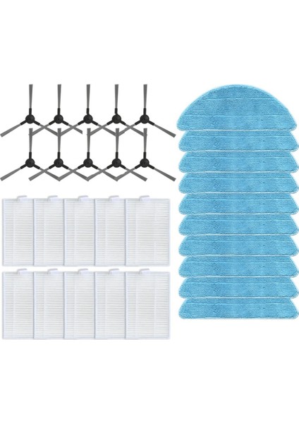 Hexo Duo Yan Fırça Hepa Filtre Paspas Bezleri Rag Robot Elektrikli Süpürge Yedek Parça Aksesuarları Yedek (Yurt Dışından)