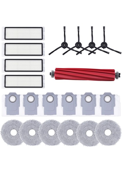 Roborock Q Revo Robot Vakum Ana Yan Fırça Hepa Filtre Mop Bez Tuz Torbaları Aksesuarlar (Yurt Dışından)