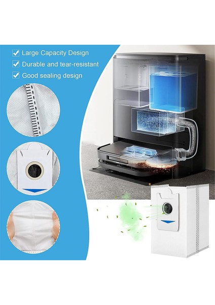 Ecovacs Deebot X5 Omnı, X5 Pro Robot Vakum Süpürge Ana Yan Fırçası Hepa Filtre Mop Bez Torbaları Yedek Parçalar (Yurt Dışından) modelleri