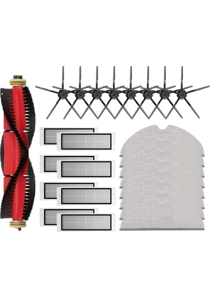 Roborock S5 / S5 Max / S6 / S6 Maxv / S6 Pure / E4 / E5 / S51 / S52 / S55 Silindir Yan Fırça Filtresi Mop Aksesuarları Için (Yurt Dışından)