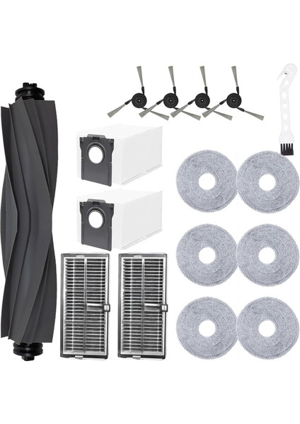 Dreame X40 Ultra / X40 Pro / S30 Pro Ultra Vakum Süpürücü Ana Yan Fırça Hepa Filtre Mop Bez Torbaları Parçalar (Yurt Dışından)