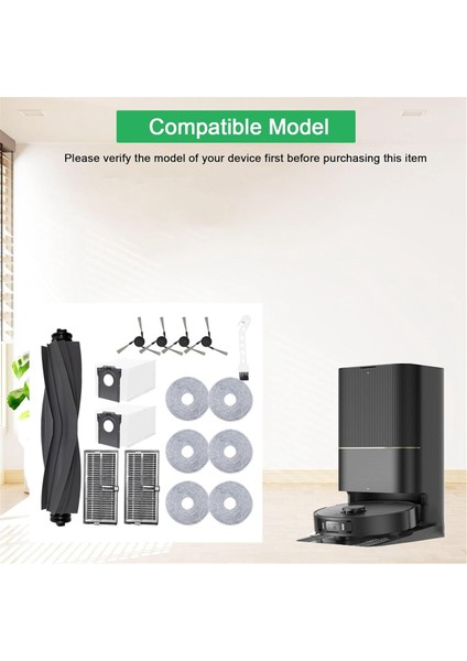Dreame X40 Ultra / X40 Pro / S30 Pro Ultra Vakum Süpürücü Ana Yan Fırça Hepa Filtre Mop Bez Torbaları Parçalar (Yurt Dışından) modelleri