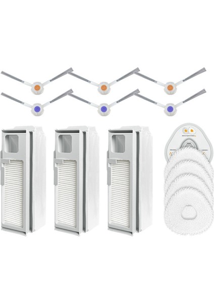 Narwal Için J4 / J4 Lite Robot Vakum Temizleyici Yan Fırça Mop Kumaşları Rag Entegre Filtre Torbası Yedek Parçalar Aksesuarlar (Yurt Dışından)