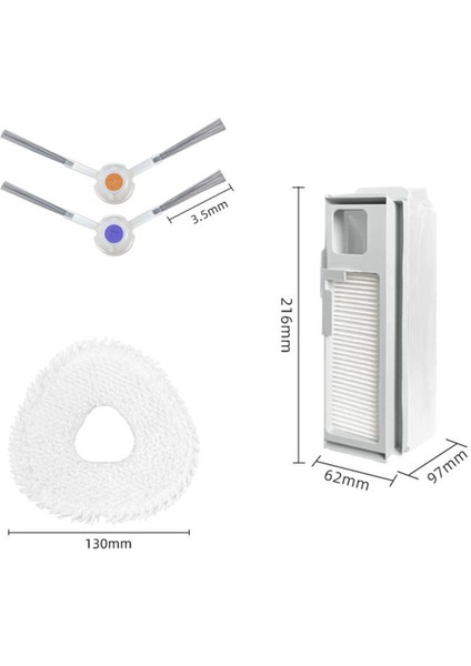 Narwal Için J4 / J4 Lite Robot Vakum Temizleyici Yan Fırça Mop Kumaşları Rag Entegre Filtre Torbası Yedek Parçalar Aksesuarlar (Yurt Dışından) fırsatları
