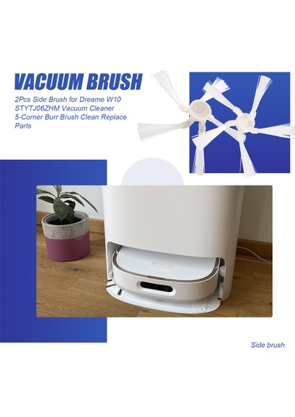 2pcs Xiaomi Dreame W10 Için Yan Fırça W10 STYTJ06ZHM Vakum Süpürge 5 Köşeli Burr Fırça Temiz Parçaları Değiştir (Yurt Dışından) fırsatları