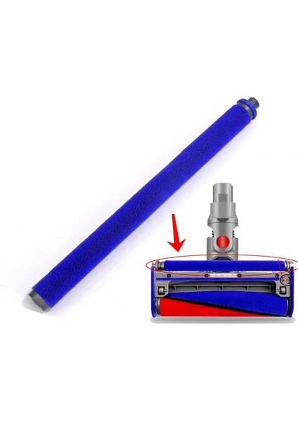 Dyson V6 V7 V8 V10 V11 V15 Vakum Temizleyici Aksesuarları Yumuşak Velvet Fırça Baş Ince Çubuk Milletvekili Strip (Yurt Dışından) fiyatları