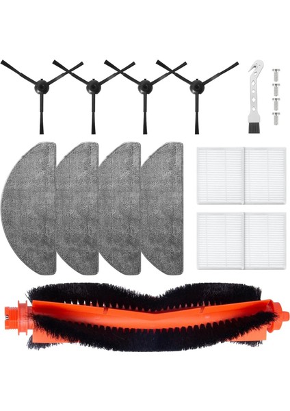 Honiture V8 Pro Için, Lubuelu L20 Robot Vakum Temel Süpürge Ana Yan Fırça Hepa Filtre Mop Bezi Yedek Parçalar (Yurt Dışından)