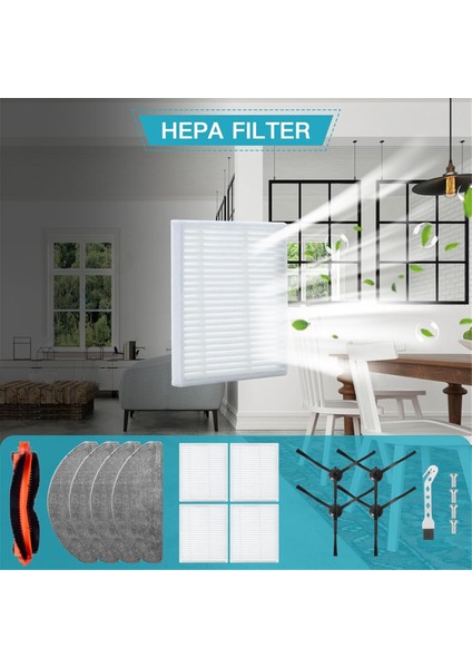 Honiture V8 Pro Için, Lubuelu L20 Robot Vakum Temel Süpürge Ana Yan Fırça Hepa Filtre Mop Bezi Yedek Parçalar (Yurt Dışından) modelleri