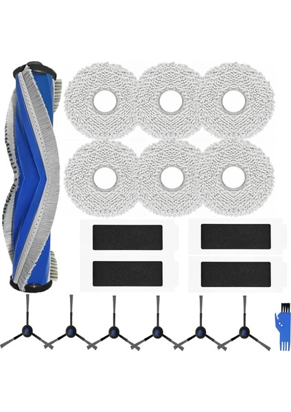 Ecovacs Deebot T30S/ T30S Combo/ T30 Pro Omni Yeedi M12 Pro Vakum Süpürge Ana Yan Fırça Hepa Filtre Mop Bezi (Yurt Dışından)