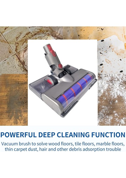 Dyson V15 V11 V10 V8 V8 V7 Vakum Eki Yumuşak Silindir Fırça Kafası Toz Algılama Işığı Su Deposu Mop Pedleri (Yurt Dışından) fırsatları