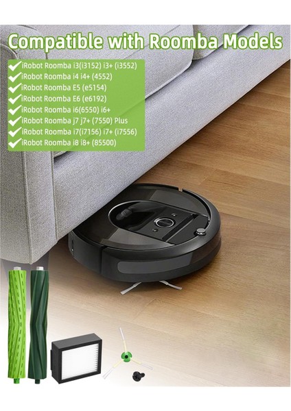 Irobot Roomba Için I7 I7+ I3 I3+ I4 I4+ J7 J7+ I8 I8+ E5 E6 Robot Elektrikli Süpürge Ana Yan Fırça Aksesuarları Yedek (Yurt Dışından) indirimleri
