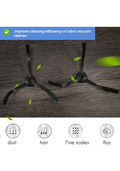 Ecovacs CEN540 CR120 Için 1 Çift Robotik Vakum Süpürücü 3 Kollu Yan Fırça (Yurt Dışından) fırsatları