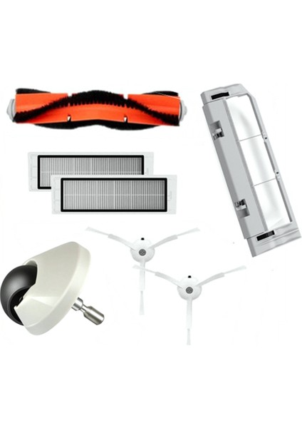 Xiaomi Mi Robot Vakum Süpürge 1. Gen / 2 / 1s Için, SDJQR01RR SDJQR02RR SDJQR03RR Roborock Ana Yan Fırça Filtre Çarkı (Yurt Dışından)