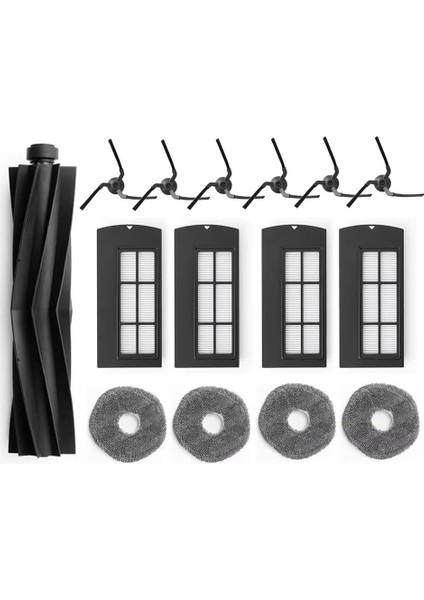 Yedek Aksesuar Kiti Eufy X9 Pro Robot Vakumları Için Uyumlu Yedek Parçalar Millete Fırçası Filtreleme Fırça Paspası (Yurt Dışından)