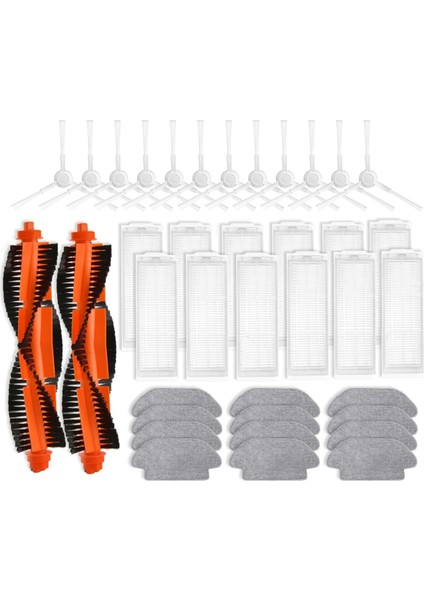 Xiaomi Robot Vakum T12 / S10 / S10 / B106 Yedek Parçalar Ana Yan Fırça Hepa Filtre Mop Bez Aksesuarları (Yurt Dışından)