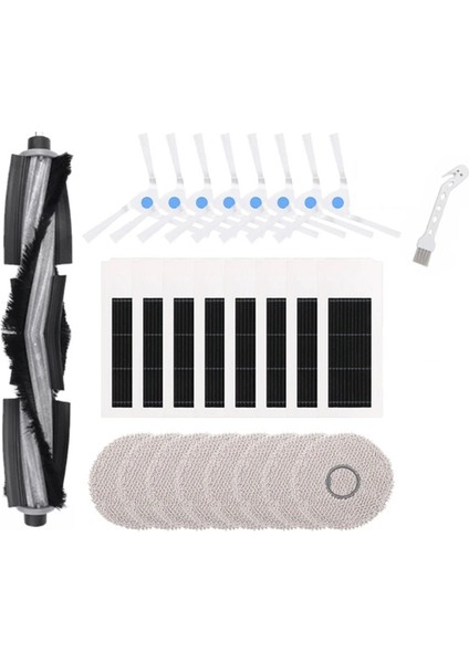 Ecovacs Deebot X2 X2 Omnı X2 Pro DEX86 Robot Vakum Yedek Parçalar Ana Yan Fırça Hepa Filtre Mop Rag (Yurt Dışından)
