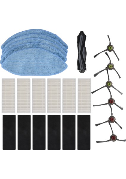 Ecovacs Deebot Ozmo U2 DGN22 U2 U2 Pro Robot Vakum Temizleyici Yan Fırça Ana Fırça Filtre Mop Aksesuarları Değiştirme (Yurt Dışından)