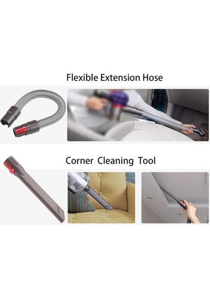 Dyson V15 V12 V12 V11 V10 V7 V8 Fırça Araçları Uzatma Hortum Yatak Fırçası Araç (Yurt Dışından) fırsatları