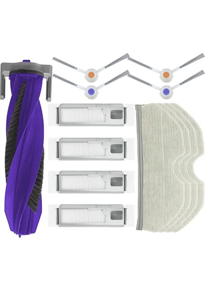 Narwal Freo x Için Robot Vakum Süpürge Silindir Yan Fırçası Hepa Filtre Mop Rag Aksesuarları (Yurt Dışından)