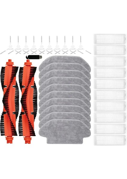 Xiaomi Mijia Robot Vakum Mop 3c / B106CN Yedek Parça Ana Fırça Yan Fırça Hepa Filtre Mop Kumaşları Rag (Yurt Dışından)