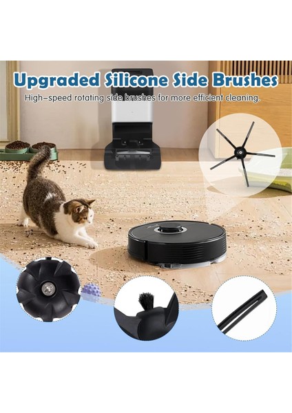 Roborock Q7 / Q7+ / Q7 Max / Q7 Max+ Robot Vakum, Ana Fırça, Mop Kumaş Pedleri Için Uyumlu Aksesuar Kiti Değiştirme (Yurt Dışından) modelleri