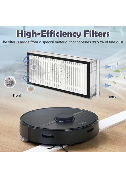 Roborock Q7 / Q7+ / Q7 Max / Q7 Max+ Robot Vakum, Ana Fırça, Mop Kumaş Pedleri Için Uyumlu Aksesuar Kiti Değiştirme (Yurt Dışından) fırsatları