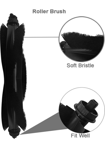 1pcs Eufy Clee L50 /L50 Ses /L60 /L60 Hibrid Robot Vakum Temizlik Aksesuarları Yıkanabilir Ana Fırça (Yurt Dışından) fiyatları