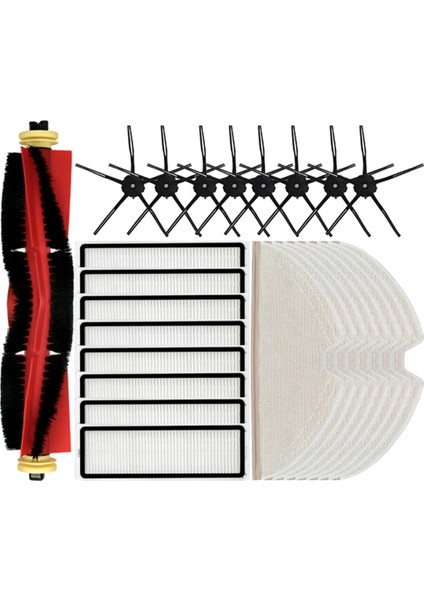 Roborock S5 / S5 Max / S6 / S6 Maxv / S6 Pure / E4 / E5 / S51 / S52 / S55 Ana Yan Fırça Filtresi Mop Bez Parçaları Için (Yurt Dışından)
