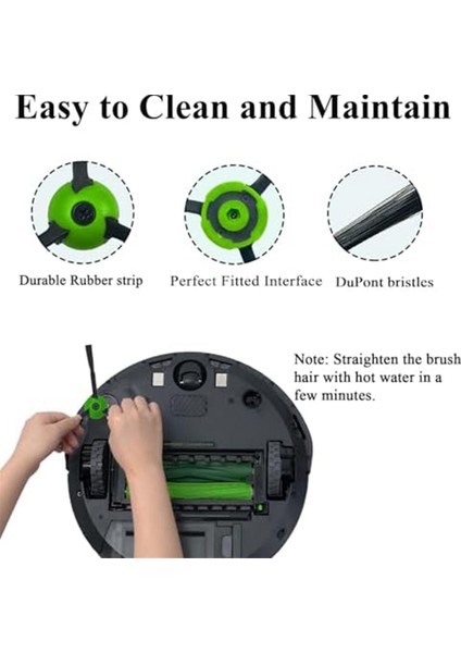10 Paket Yedek Yan Fırçalar Irobot Roomba I &amp; J&amp;e Serisi Tüm Modeller, Kenar Sweeping Fırçalar Aksesuarları (Yurt Dışından) modelleri