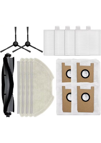 Airrobo T20+ Robot Vakum Süpürge Silindir Yan Fırçası Filtre Mop Bez Tuz Torbası Parça Aksesuar (Yurt Dışından)