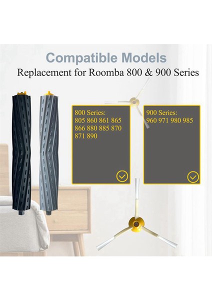 Irobot Roomba 800 900 Serisi 860 865 866 870 880 885 890 960 980 990 Yedek Parçalar Ana Yan Fırça Hepa Filtre (Yurt Dışından) indirimleri